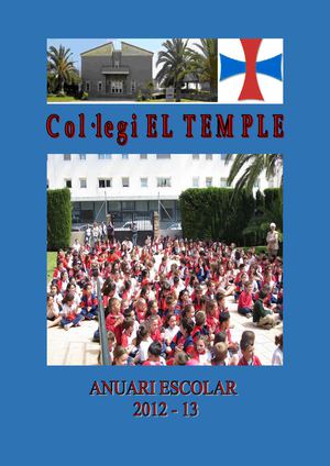 Anuari escolar del Col·legi El Temple 2012-2013