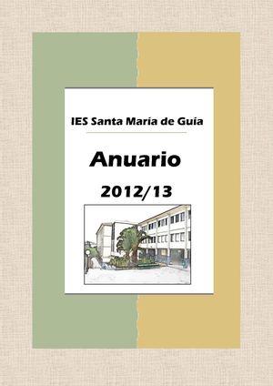 Anuario 2013 IES Santa María de Guía