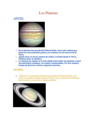 LOS PLANETAS