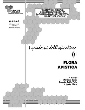 Flora apistica (Quaderno n. 4)