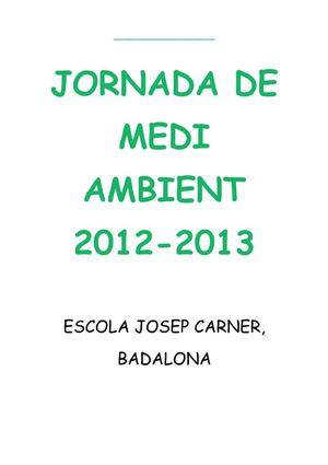 Jornada de Medi Ambient 12-13