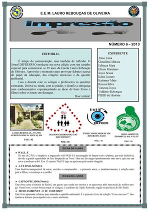 Jornal Escolar - 6ª Edição