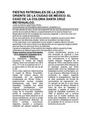 Estudio de caso: festividades