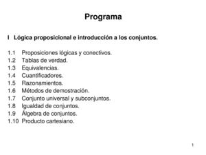 Notas de Matemáticas Elementales
