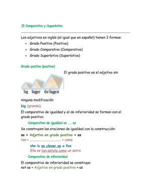 Comparativos y Superlativos
