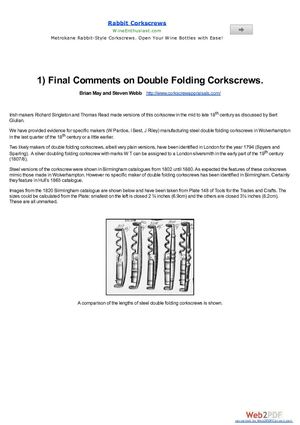  DOUBLE FOLDING POCKET CORKSCREW