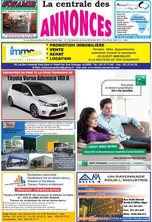 La centrale des annonces N° 1132 Semaine du 03 au 09 Février 2013