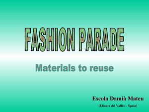 Fashion Parade_Materials to reuse_Spain