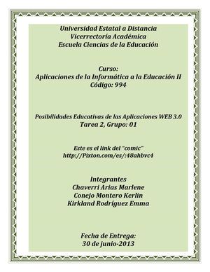 Posibilidades Educativas de las Aplicaciones WEB 3.0