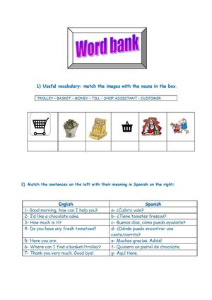 Word bank shopping
