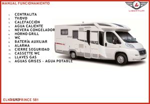 ELNAGH PRINCE 581 - Manual de alquiler