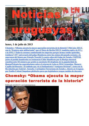Noticias Uruguayas lunes 1 de julio del 2013