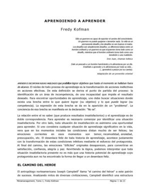 Aprender a Aprender Fredy Kofman