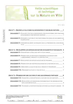 Bulletin de veille Nature En Ville_n 3_2013
