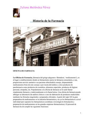 historia de farmacia