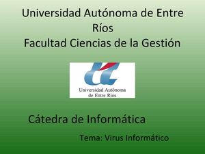 Trabajo Investigación sobre Virus Informaticos