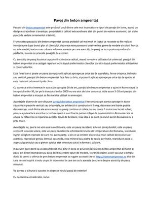 Pavaj din beton amprentat