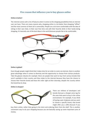 i want to buy glasses