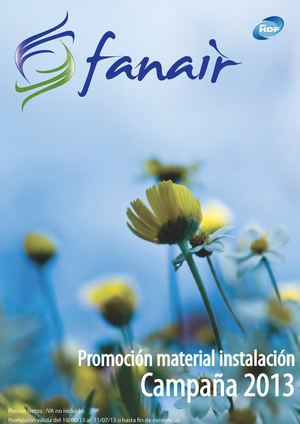 Oferta Material instalación climatización junio 2013 fanair