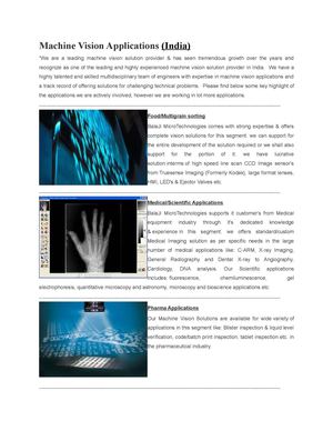 Calaméo - machine vision applications