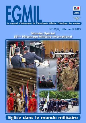 mensuel d'information de l'aumonerie militaire des armées "55ème pélerinage militaire international"  l