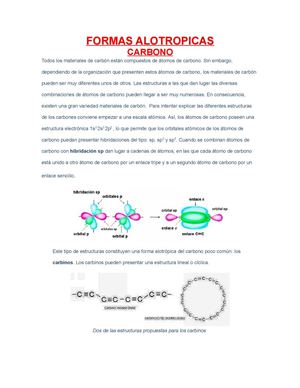 FORMAS ALOTROPICAS