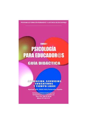 Guia Didactica Curso Psicologia para Educadores