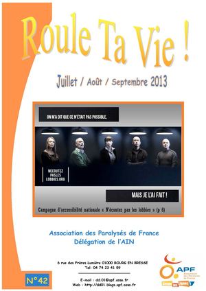 Roule ta vie Juillet Aout Septembre 2013