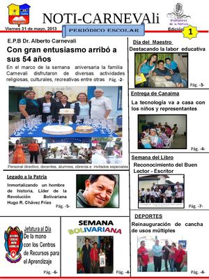 Periódico Escolar Noti-Carnevali