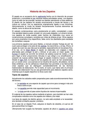 Historia de los Zapatos y el Cuero