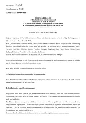 PV du 4 décembre 2006