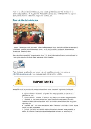 Guìa Instalacion iTalc