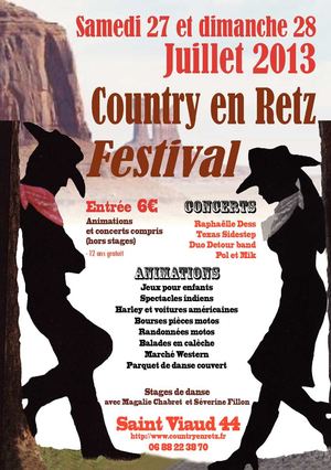 Programme Festival Country en Retz 2013 - Saint Viaud (44)