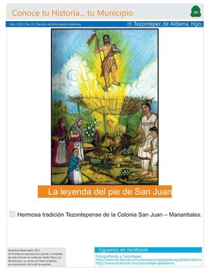 Revista Conoce tu Historia... Tu Municipio No. 02 Pie de San Juan