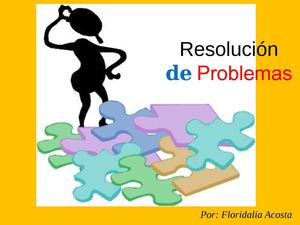 Competencia - Resolución de problemas