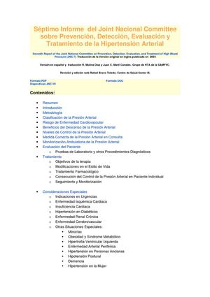Informe de jnc sobre hipertensión