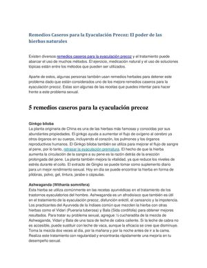 eyaculación rápida k tazas receta