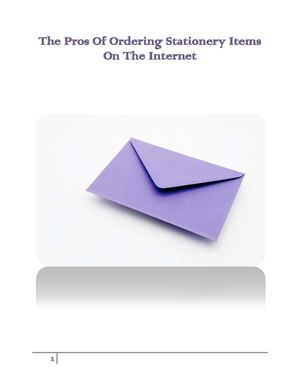 The Advantages Of Purchasing Stationery Products On The Web