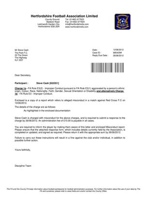 Alternate Charge Notification