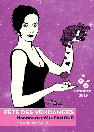 Montmartre, on célèbre le 80ème anniversaire de la Fête des Vendanges. 