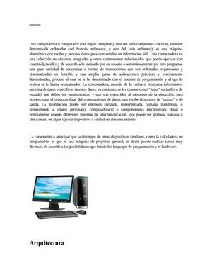 Una computadora o computador