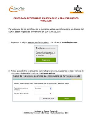 Pasos para registrarse en Sofia Plus