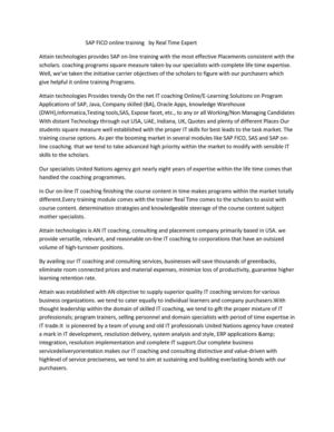 SAP FICO online training by Real Time Expert