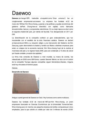 Origen de Daewoo