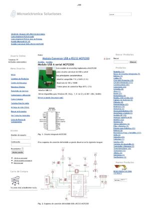 Modulo Conversor USB a RS232 MCP2200