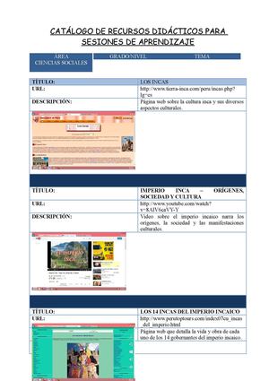 CATALOGO DE RECURSOS DIDACTICOS