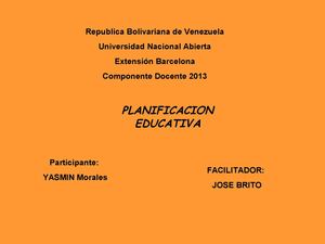 Planificacion Educativa