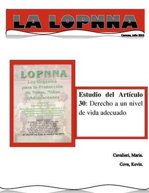 Art. 30 de la Lopnna