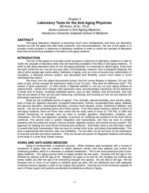 Aging Lab Test Calaméo - Laboratory Tests for the Anti-Aging Physician