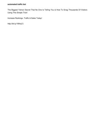 Automated Traffic Bot